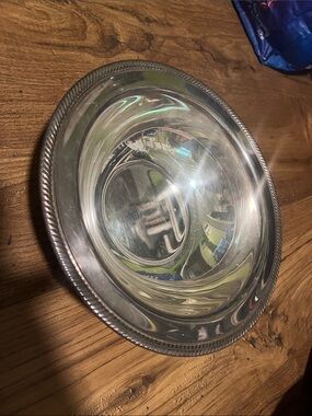 Vintage International Silver Company footed serving bowl